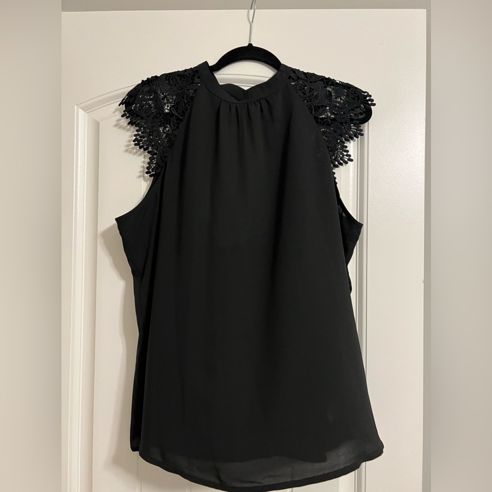 Express black high neck dressy tank